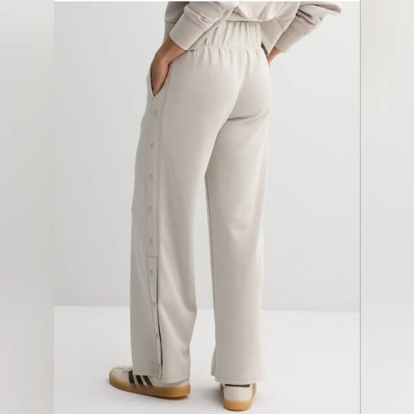 NWT FLX Women's High-Rise Wide Leg Pants Cream Sz XXL Long - Picture 4 of 4